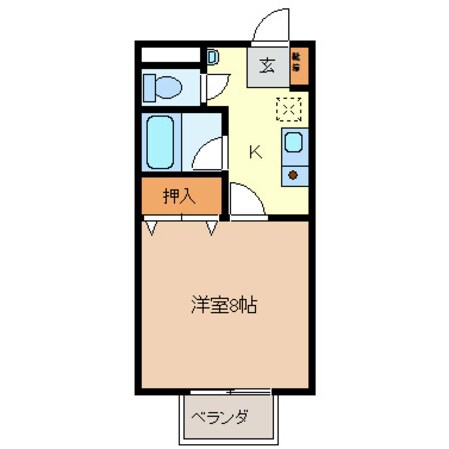 フェリッチェカーサヤシマの物件間取画像